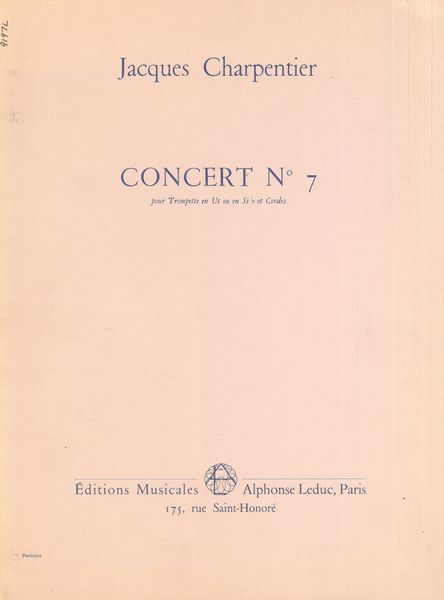 Charpentier: Concert No. 7