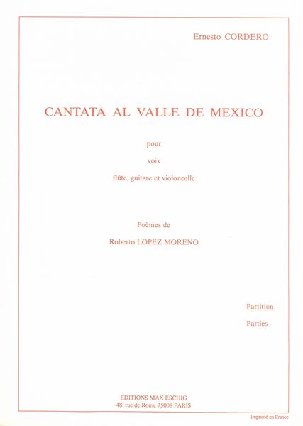 Cordero: Cantata al Valle de México