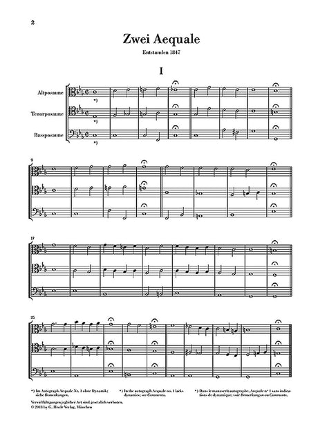 Bruckner: Two Aequali for Three Trombones