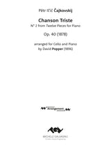 Tchaikovsky: Chanson Triste, Op. 40, No. 2 (arr. for cello and piano)