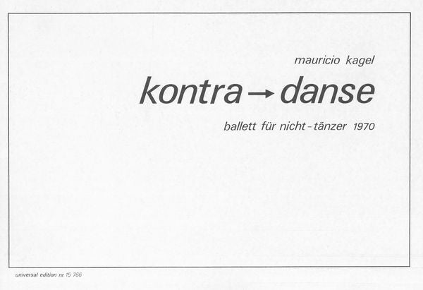 Kagel: Kontra → Danse from Staatstheater