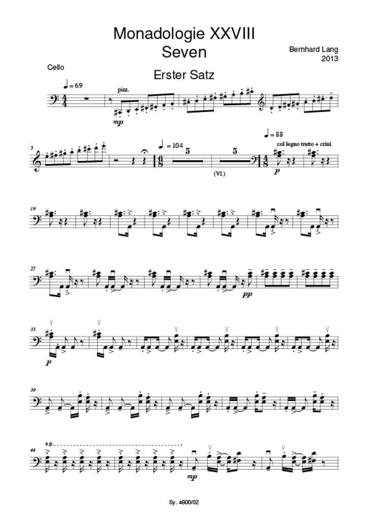 Lang: Monadologie XXVIII - Seven