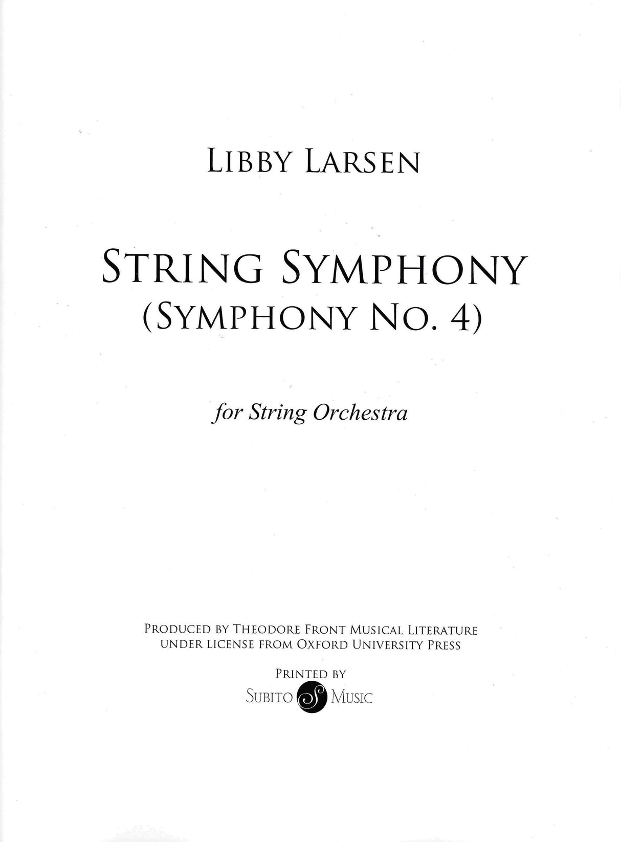 Larsen: String Symphony