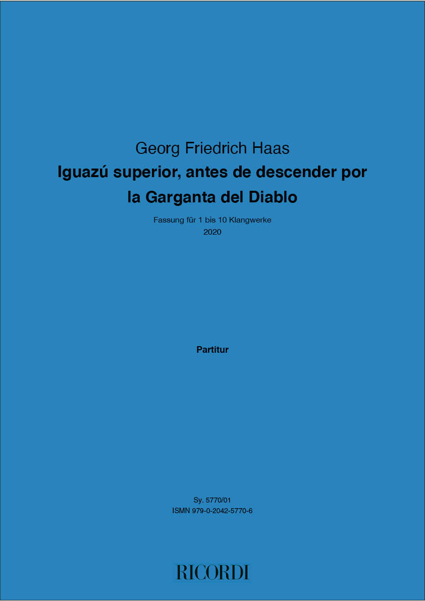 G.F. Haas: Iguazu superior antes de descender por la garganta
