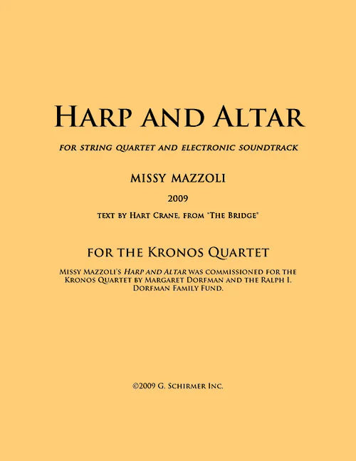 Mazzoli: Harp and Altar