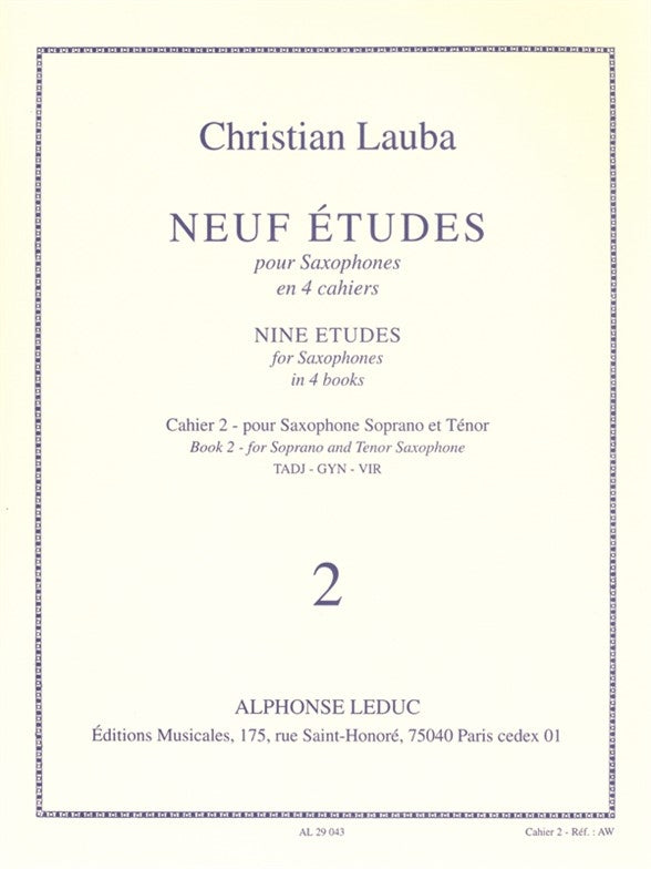 Lauba: 9 Études - Volume 2 (Nos. 5-7)