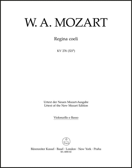 Mozart: Regina coeli in C Major, K. 276 (321b)