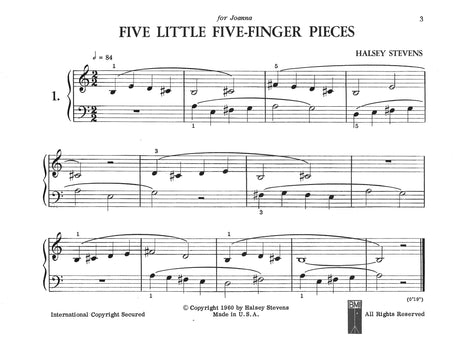 H. Stevens: 5 Little Five-Finger Pieces