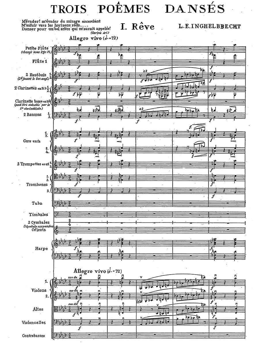 Inghelbrecht: 3 Poèmes Dansés