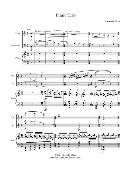 S. Block: Piano Trio