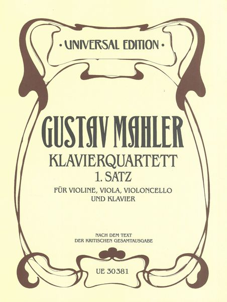 Mahler: Piano Quartet in A Minor