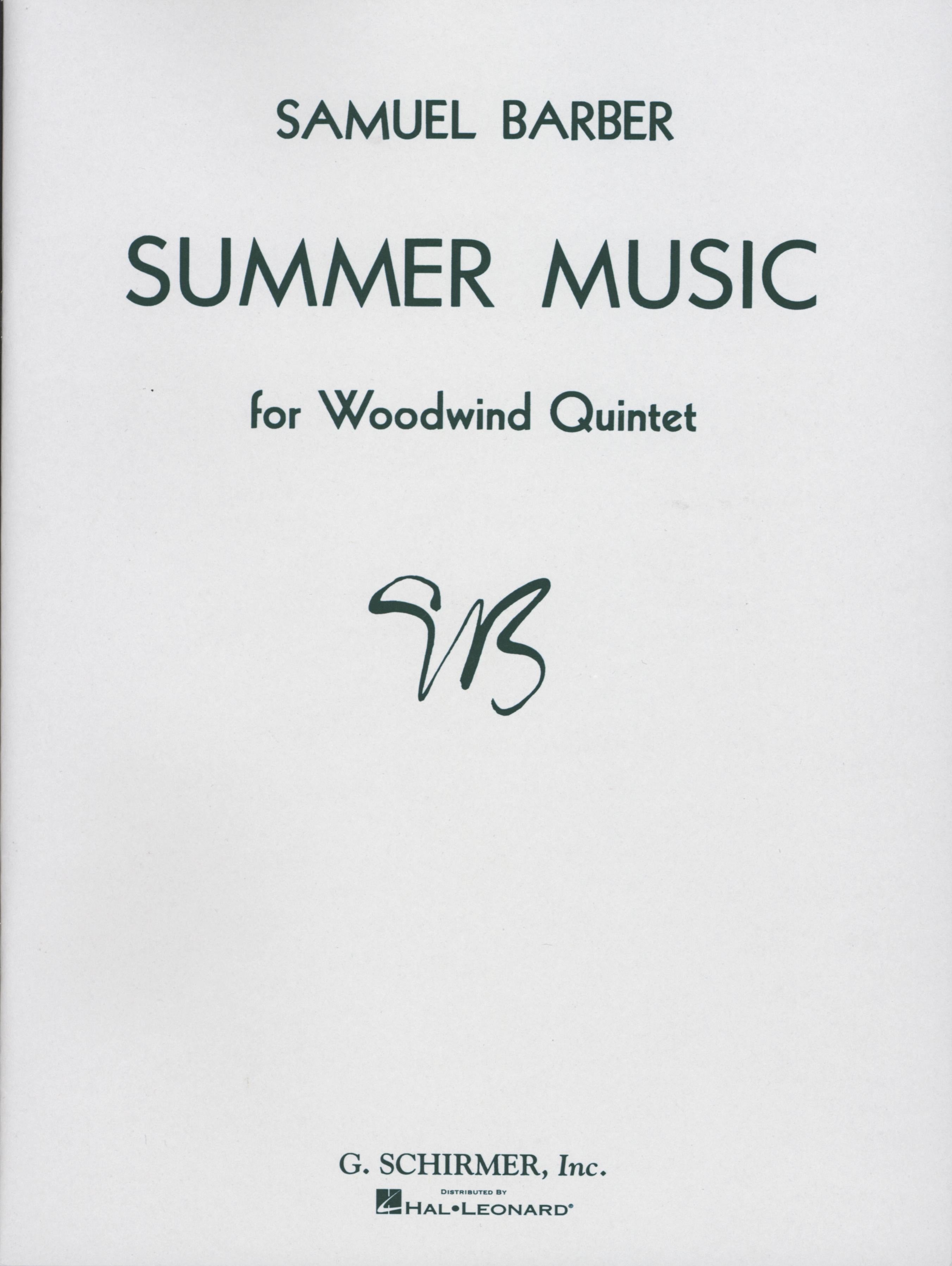 Barber: Summer Music, Op. 31 – Ficks Music