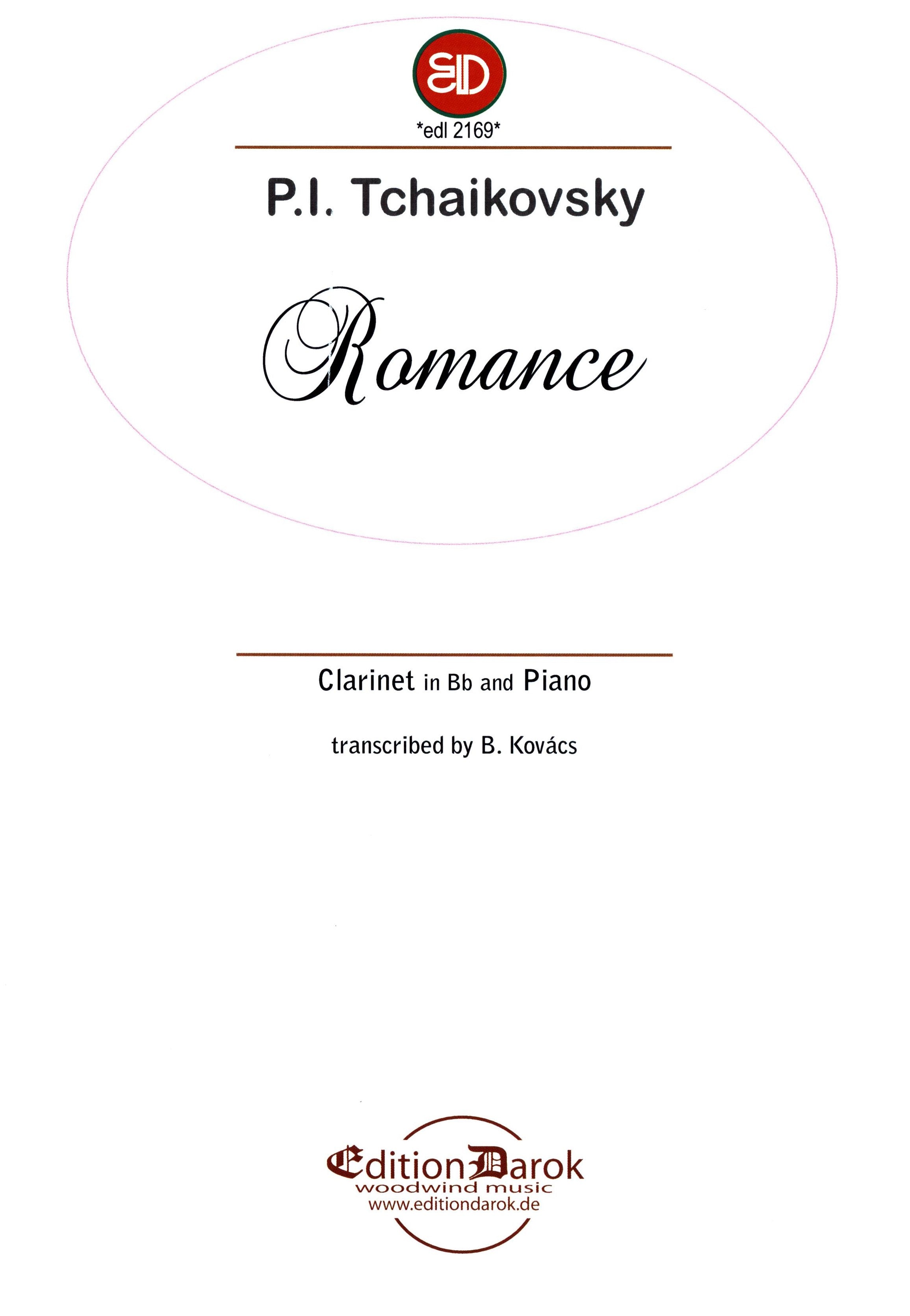 Tchaikovsky: Romance in F Minor, Op. 5 (arr. for clarinet and