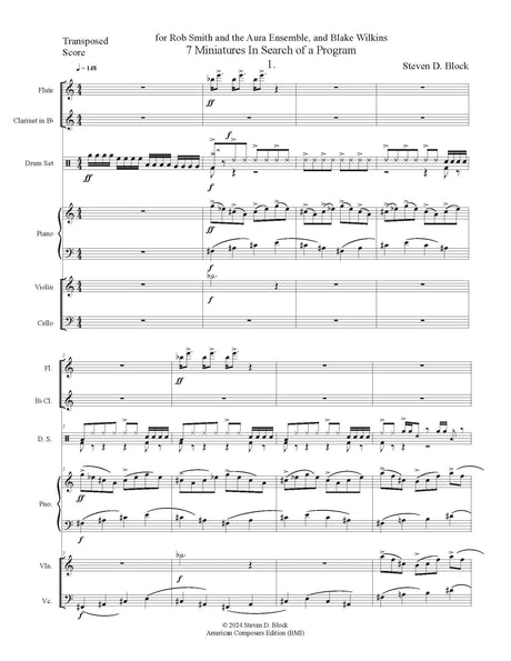 Block: 7 Miniatures in Search of a Program