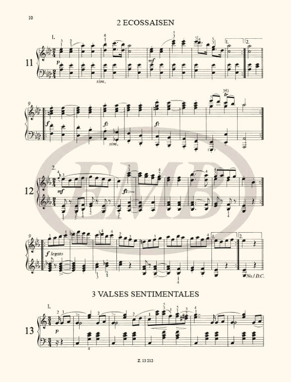 Schubert: Easy Masterpieces for Piano