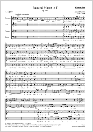 Diabelli: Pastoral Mass in F Major, Op. 147