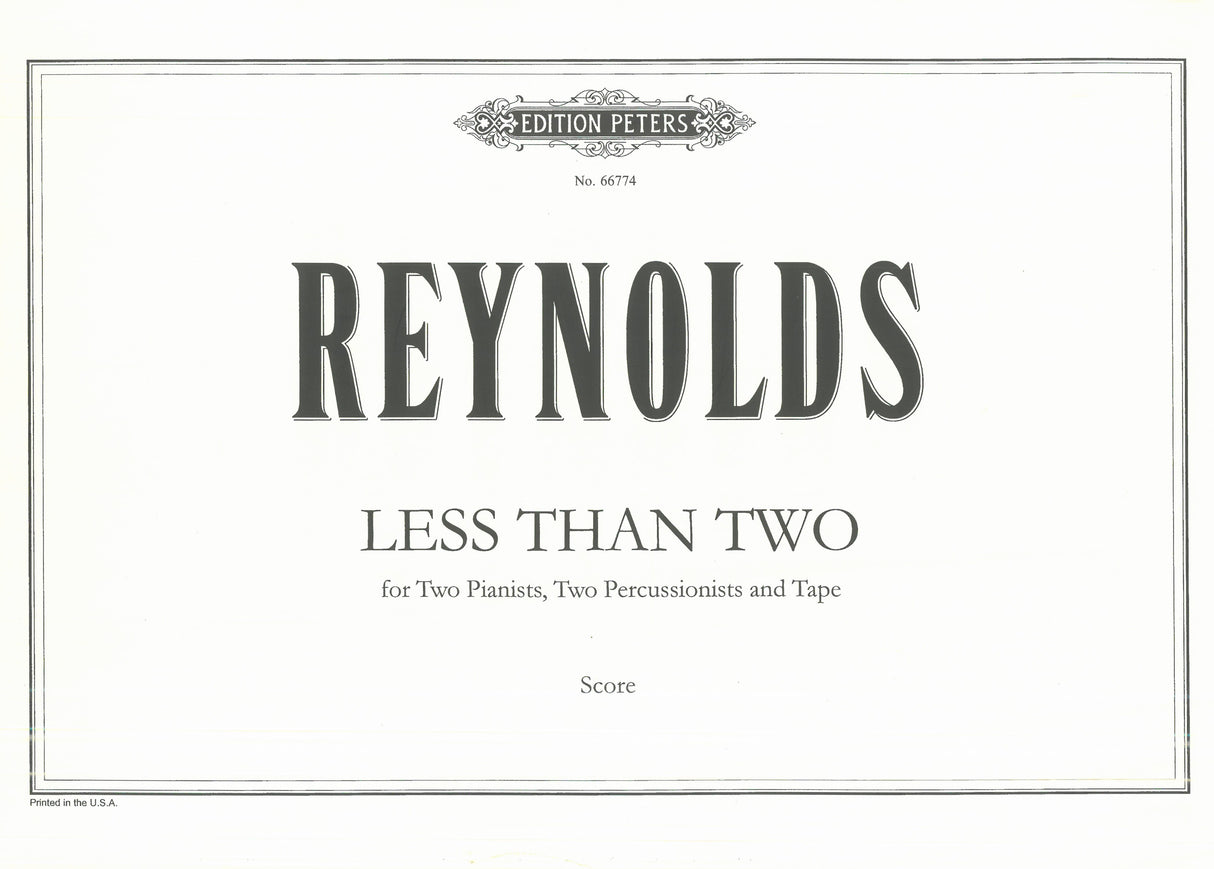 Reynolds: Less than Two