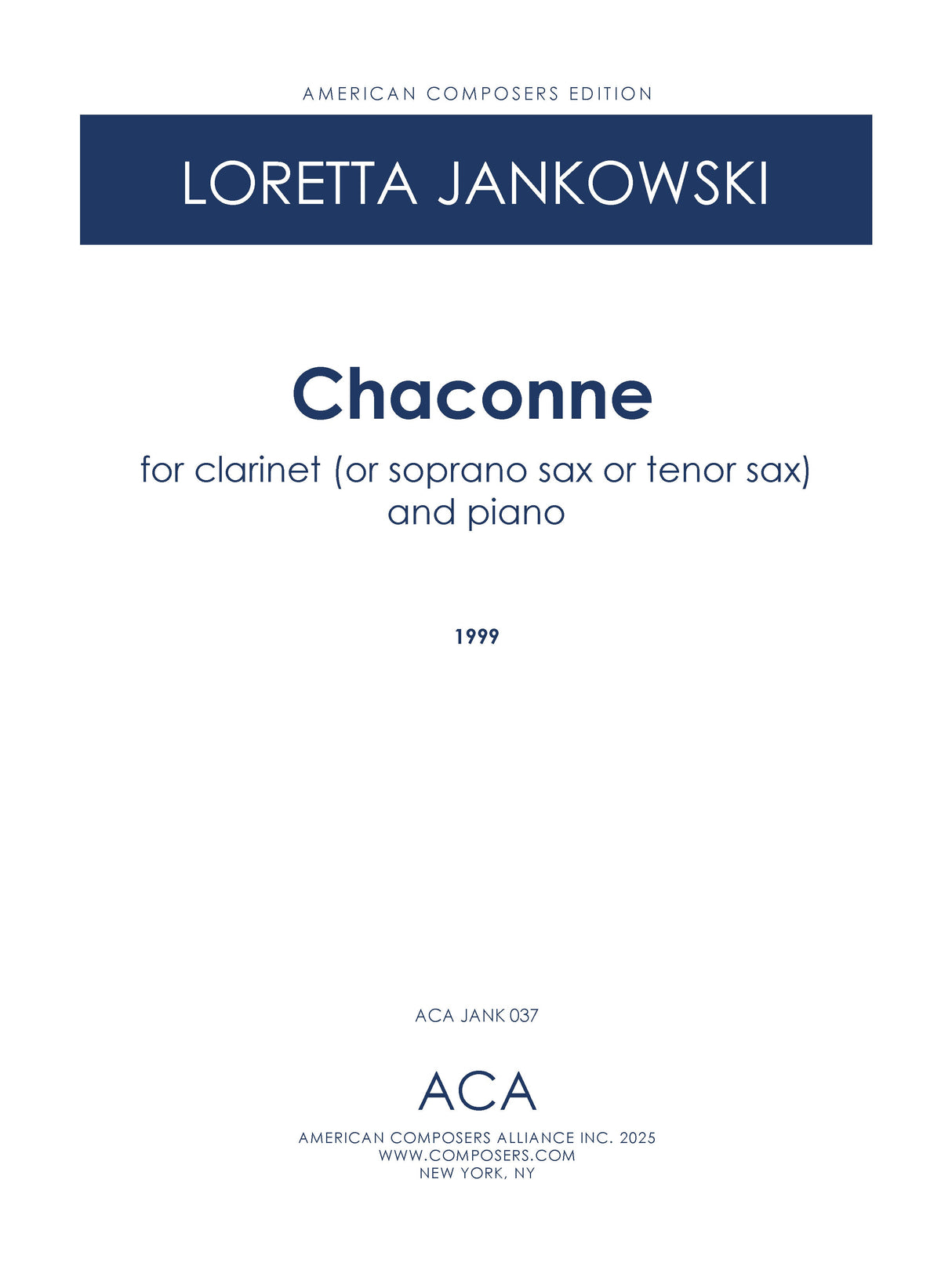 Jankowski: Chaconne