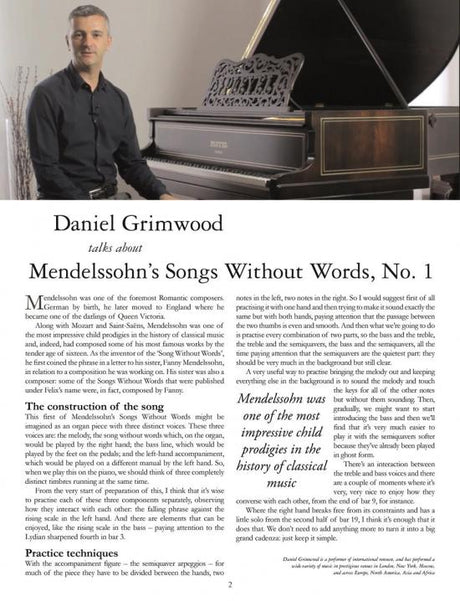 Mendelssohn: Song without Words, Op. 19, No. 1