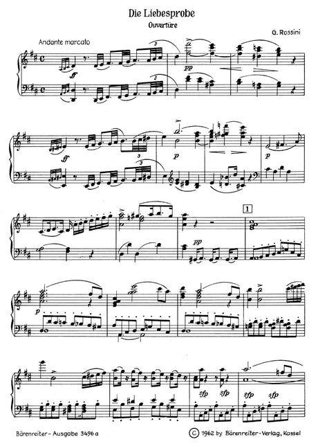 Rossini: Die Liebesprobe
