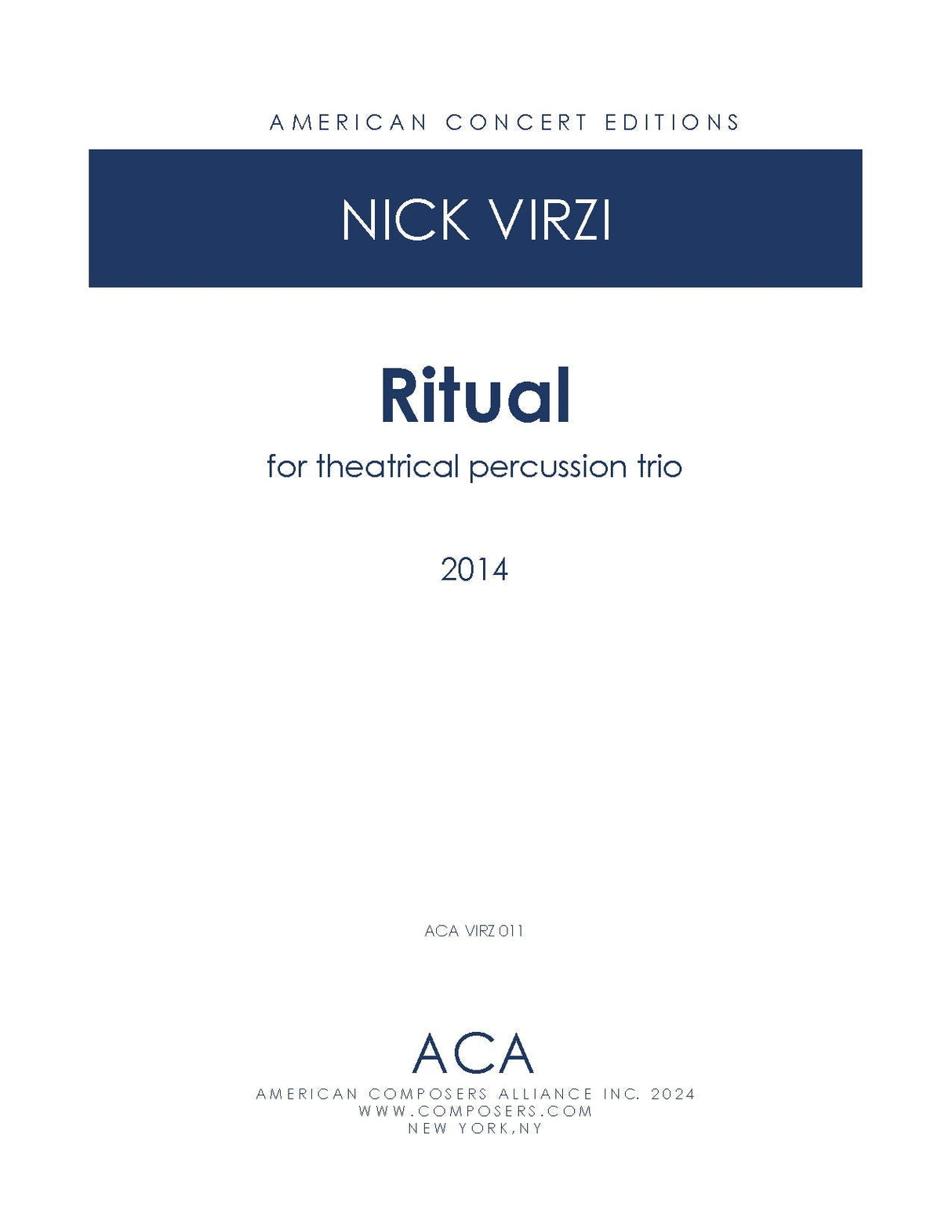 Virzi: Ritual