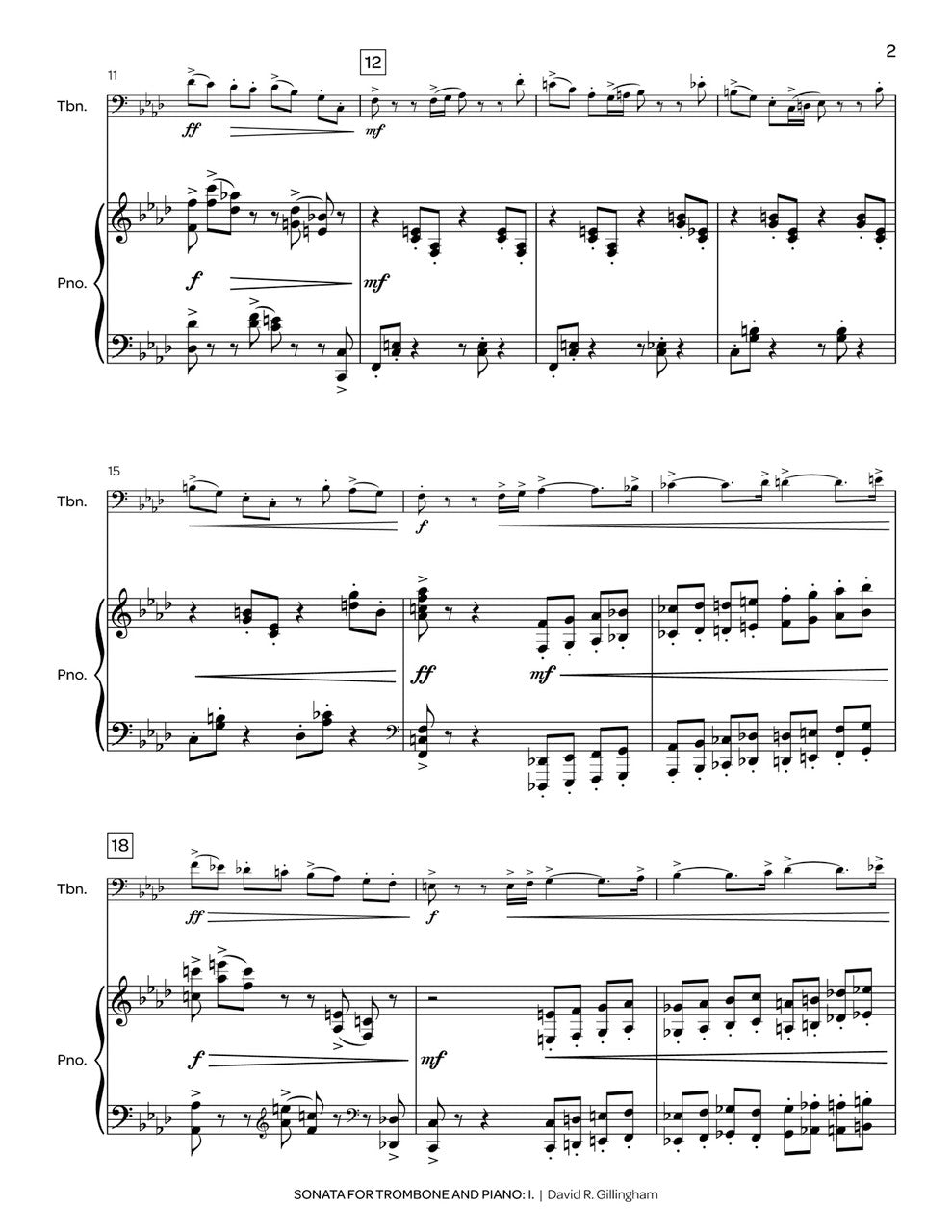 Gillingham: Trombone Sonata