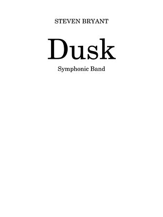 Bryant: Dusk