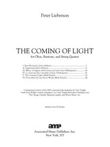 Lieberson: The Coming of Light