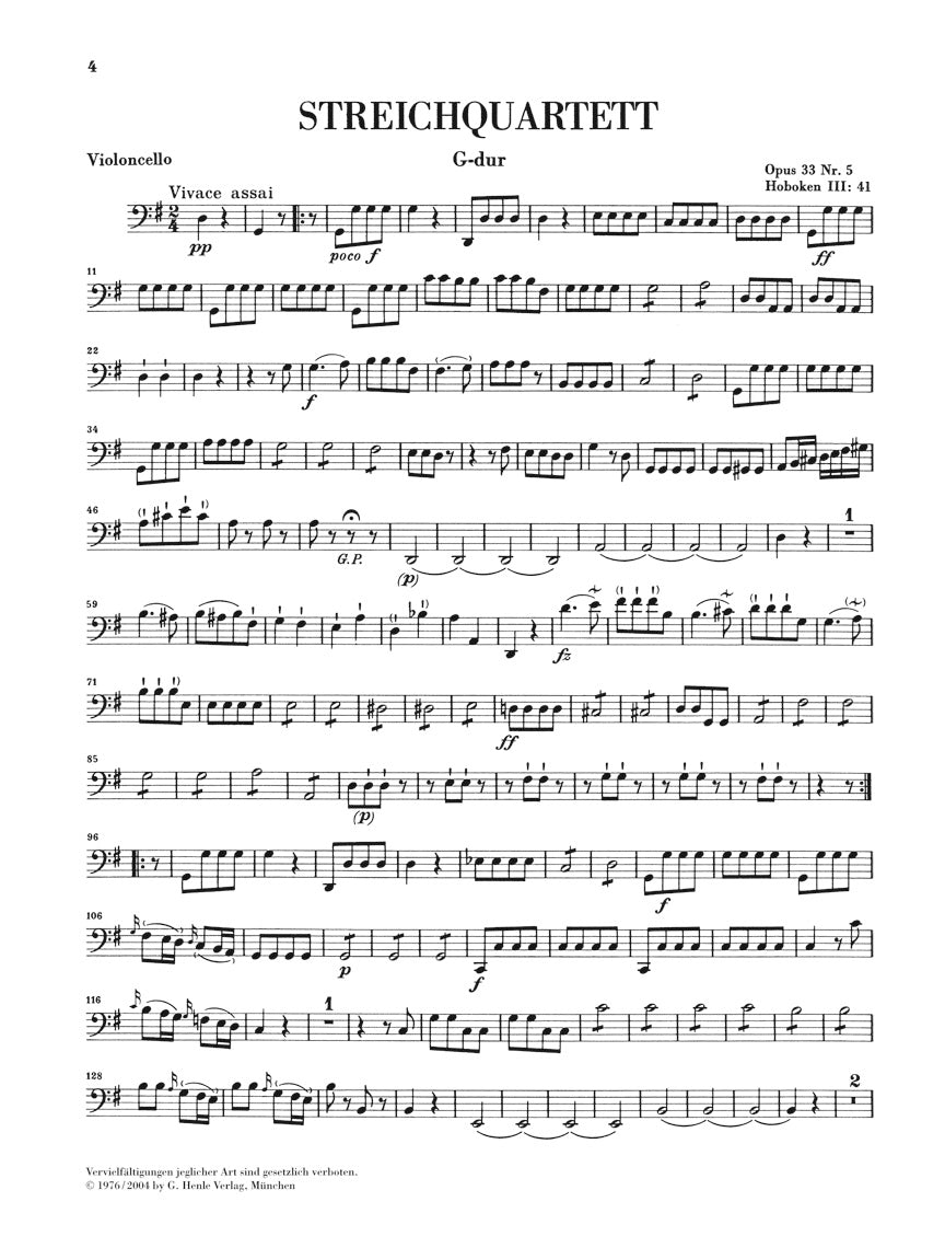 Haydn: String Quartets - Volume 5 (Op. 33 - Russian Quartets