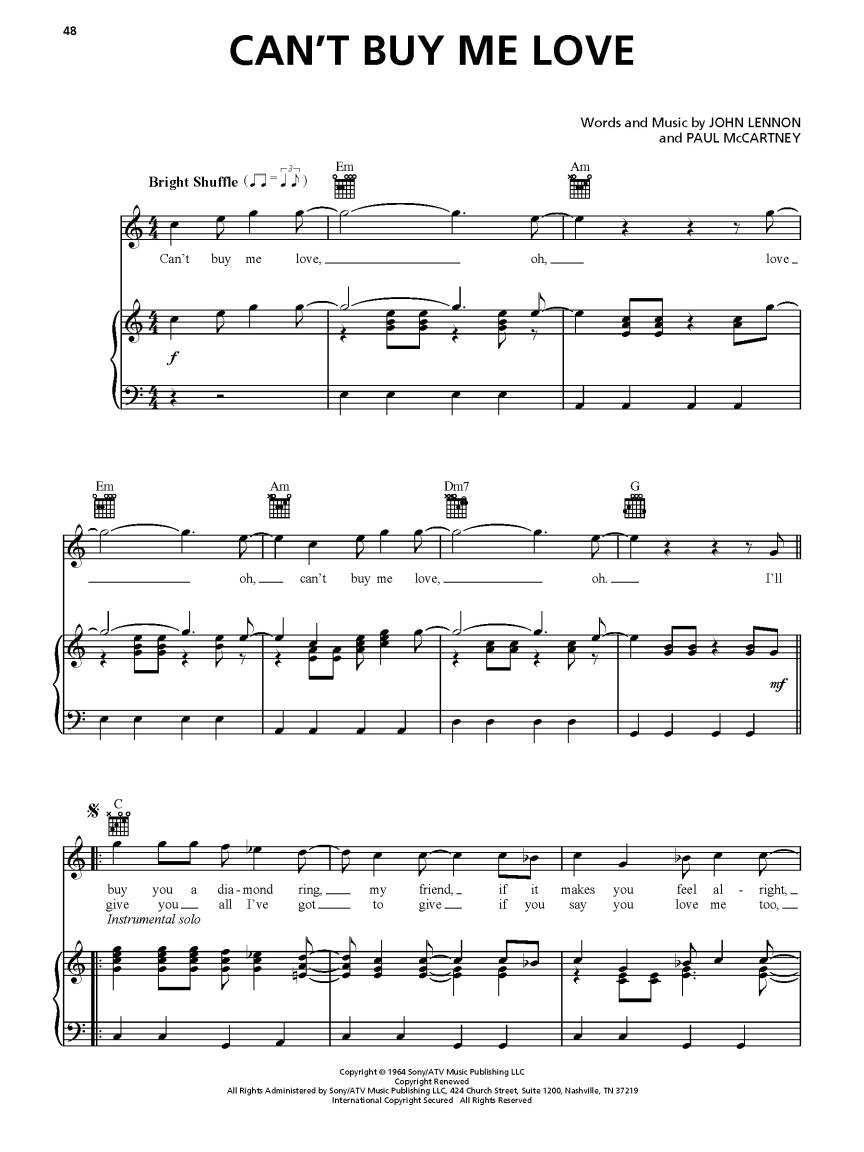 The Beatles Sheet Music Collection – Ficks Music
