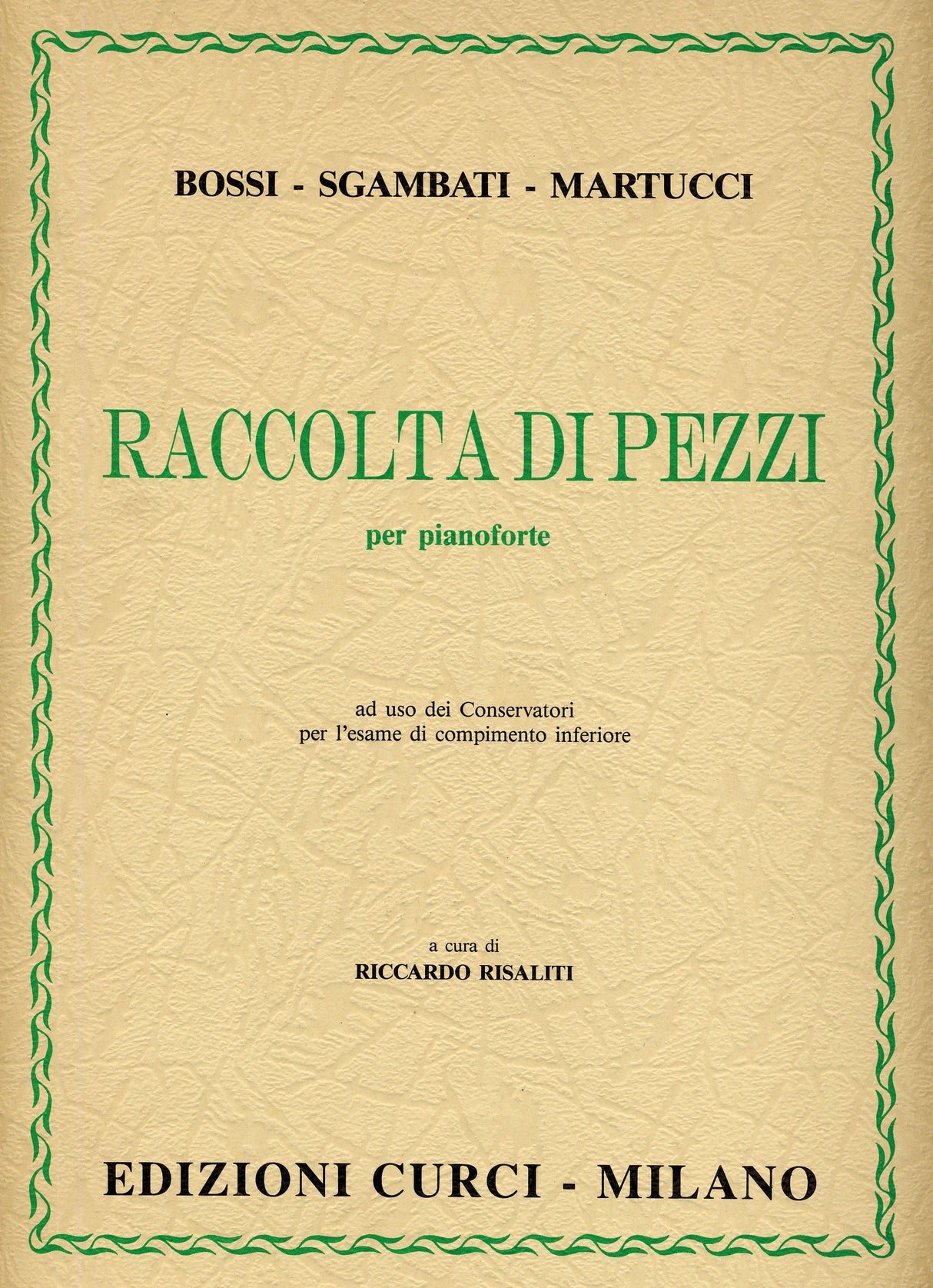Piano Works by Sgambati, Martucci, & Bossi