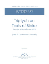 Kay: Triptych on Texts of Blake