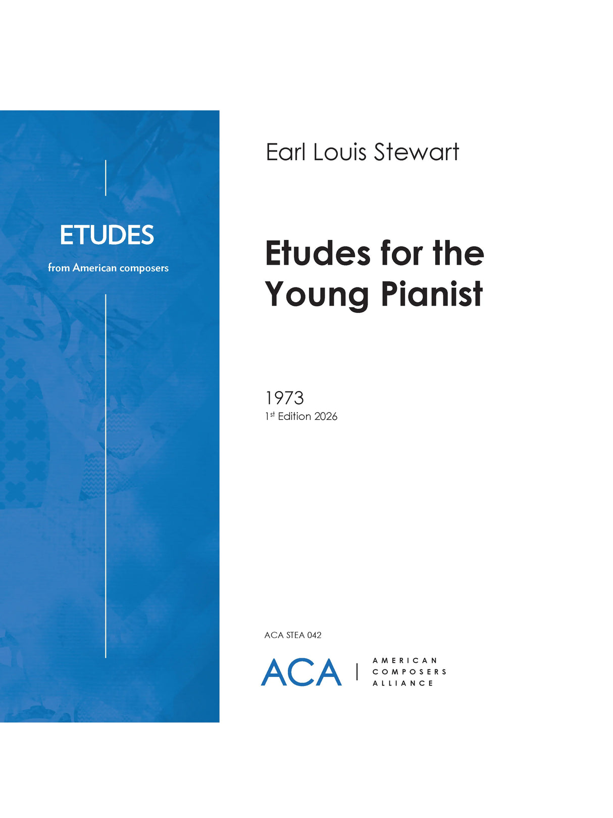 Stewart: Etudes for the Young Pianist