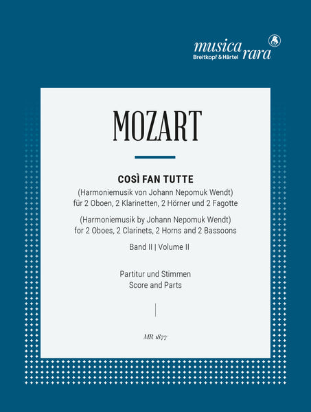 Mozart: Così fan tutte, K. 588 (arr. for wind octet) – Ficks Music