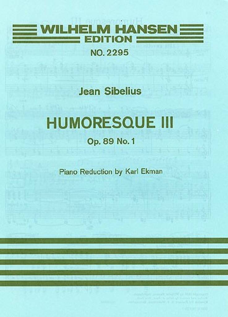 Sibelius: Humoresque No. 3, Op. 89a