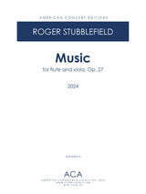 Stubblefield: Music for Flute and Viola, Op. 27