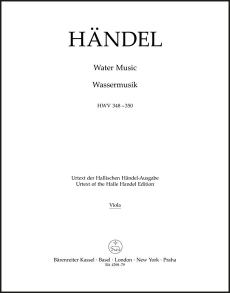 Handel: Water Music, HWV 348-350