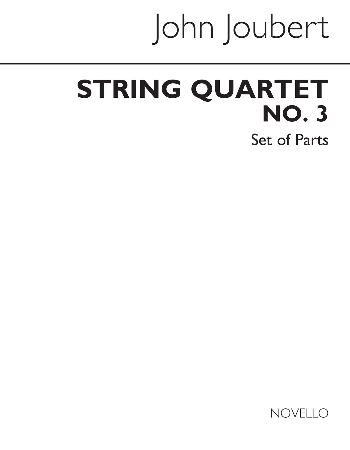 Joubert: String Quartet No. 3, Op. 112