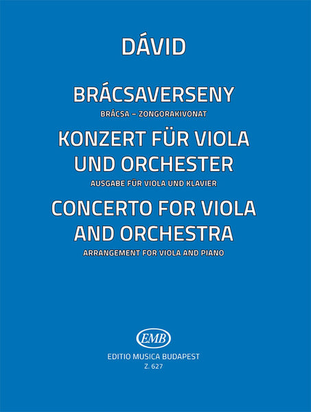 Dávid: Viola Concerto – Ficks Music