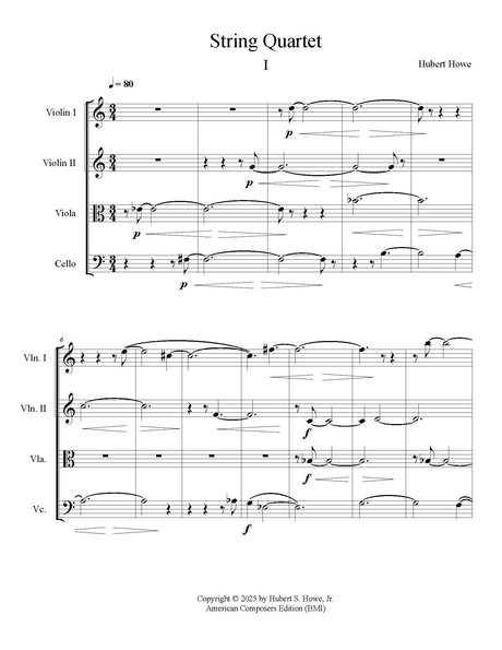Howe: String Quartet