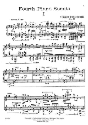 Persichetti: Piano Sonata No. 4, Op. 36