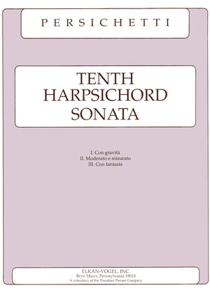Persichetti: Harpsichord Sonata No. 10, Op. 167