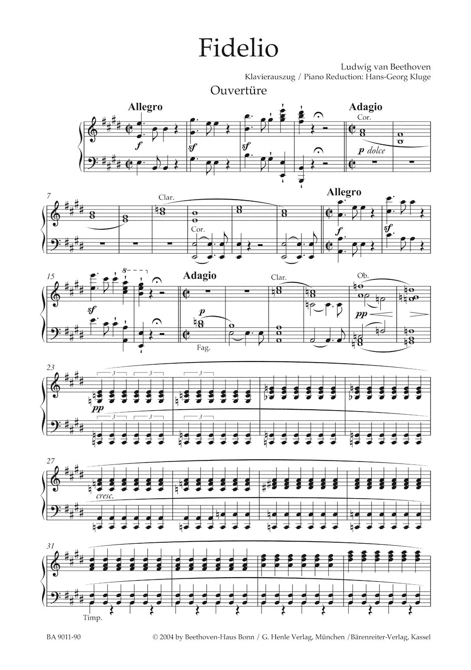 Beethoven: Fidelio, Op. 72 – Ficks Music