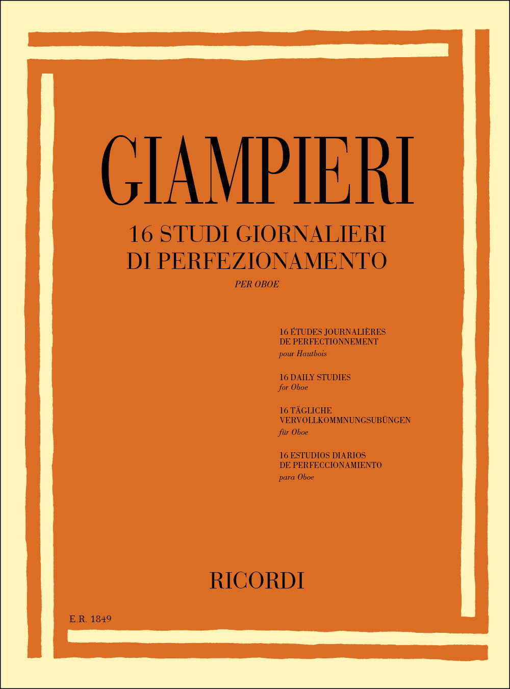 Giampieri: 16 Studi giornalieri di perfezionamento