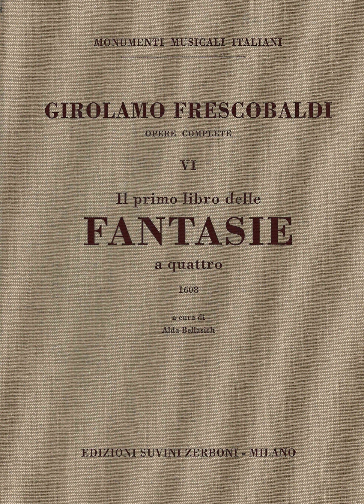 Frescobaldi: Il primo libro delle fantasie a quattro