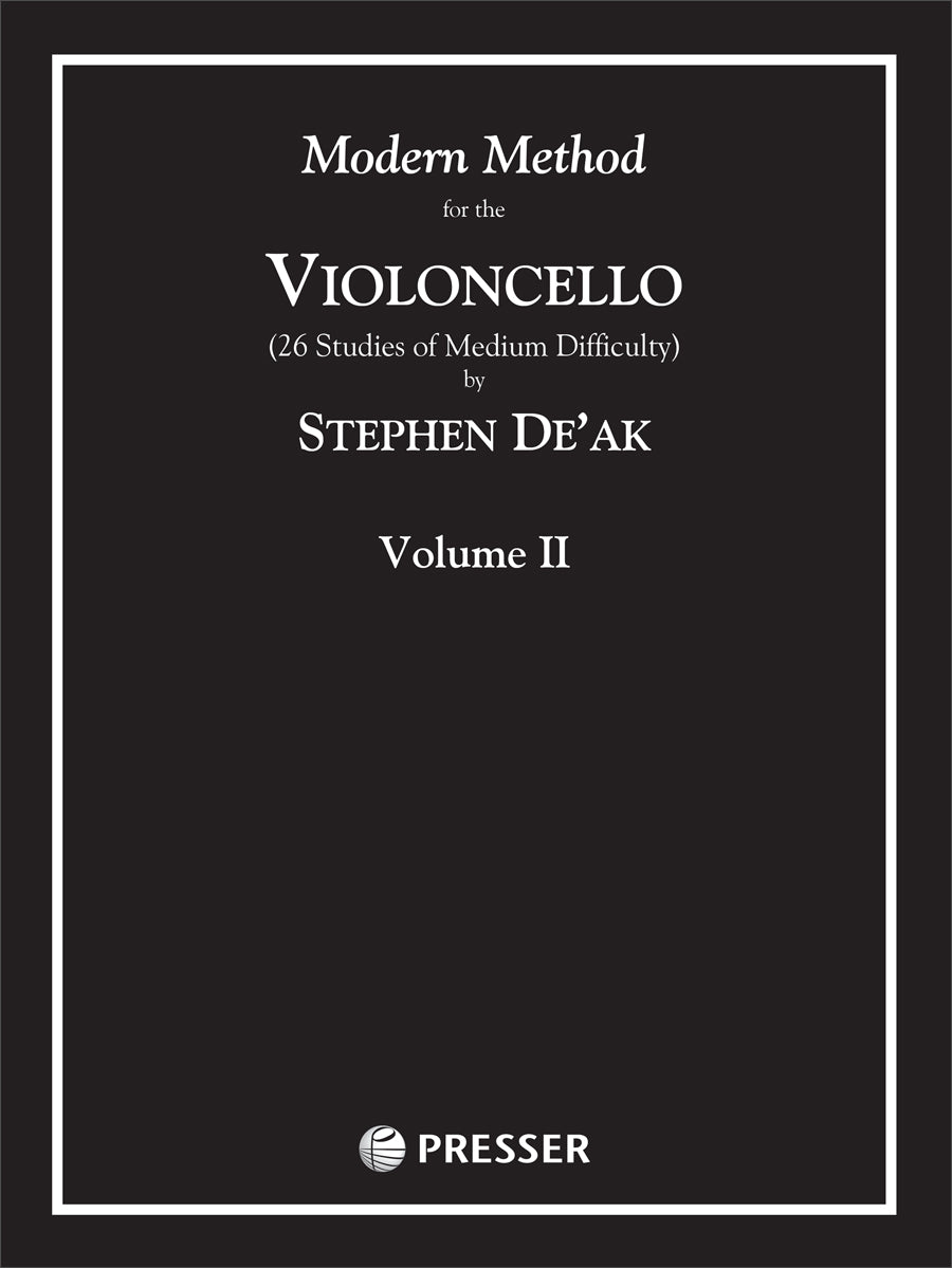 De'ak: Modern Method for The Cello - Volume 2