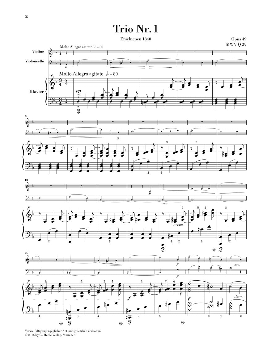 Mendelssohn: Piano Trios