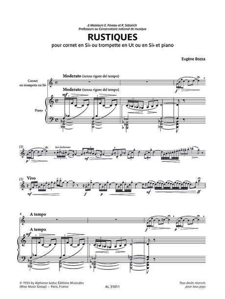 Bozza: Rustiques