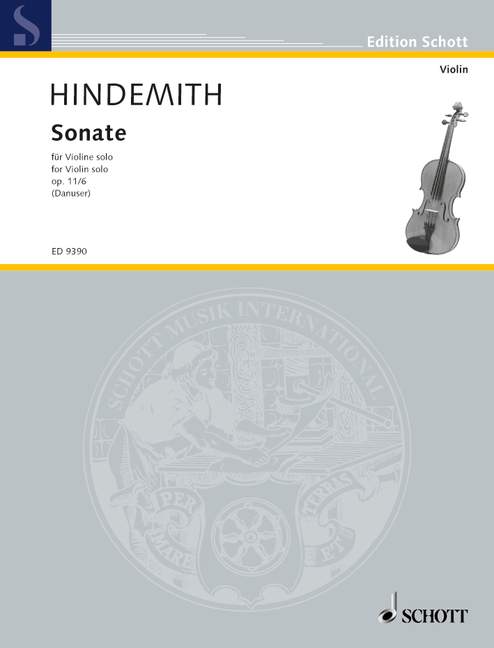 Hindemith: Violin Sonata, Op. 11, No. 6