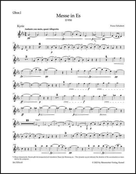Schubert: Mass in E-flat Major, D 950